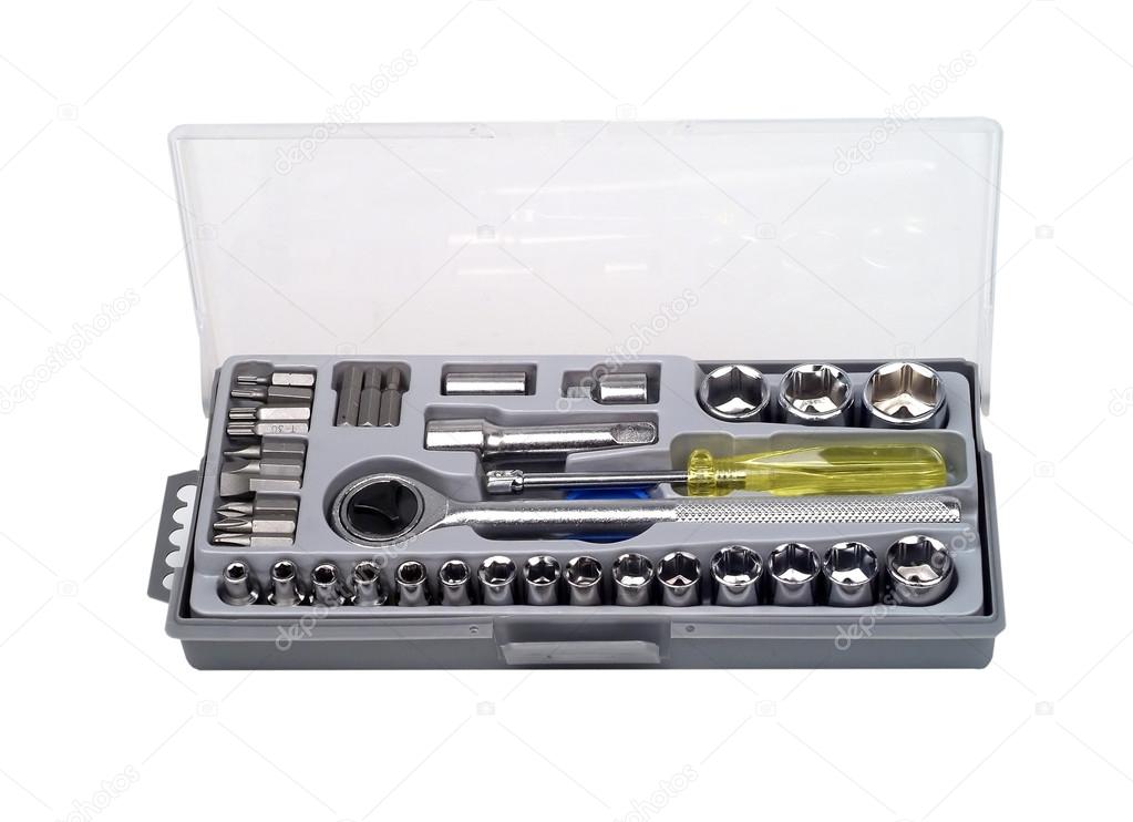 set of wrenches and screwdrivers