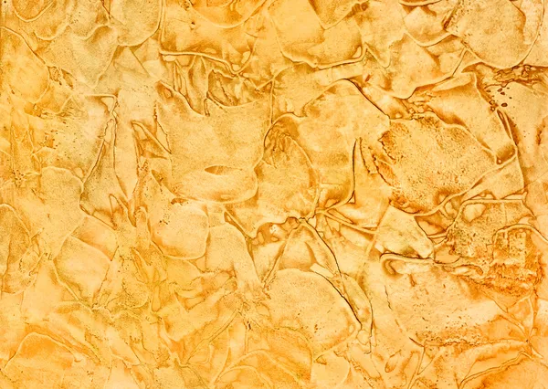 Decorative plaster yellow-orange — Stock Photo, Image