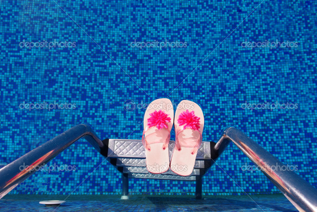 Swimming pool slippers Stock Photo by intendo48 28905677