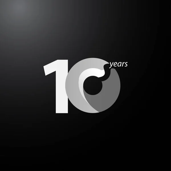 矢量模板设计说明会十周年庆祝活动 — 图库矢量图片