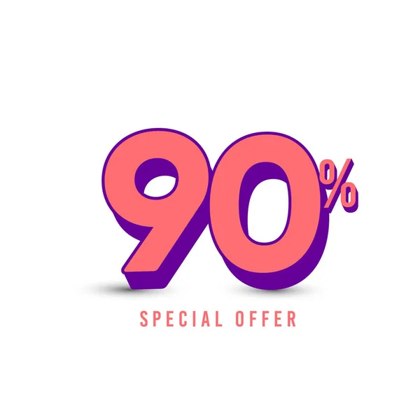 Discount Special Offer Label Vector Template Design Illustration — Stock Vector