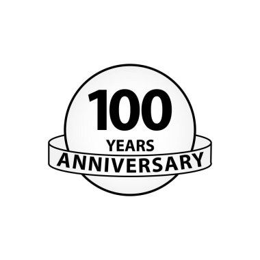 100. yıl dönümü kutlama Vektör Şablonu Tasarım Çizimi