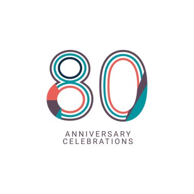 Sekseninci yıl dönümü kutlama Vektör Şablonu Tasarım Çizimi