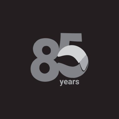 85 'inci yıl dönümü kutlama Vektör Şablonu Tasarım İllüstrasyonu