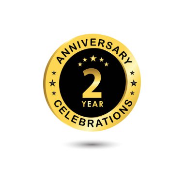 2. Yıldönümü Kutlama Şablonu Tasarım Çizimi