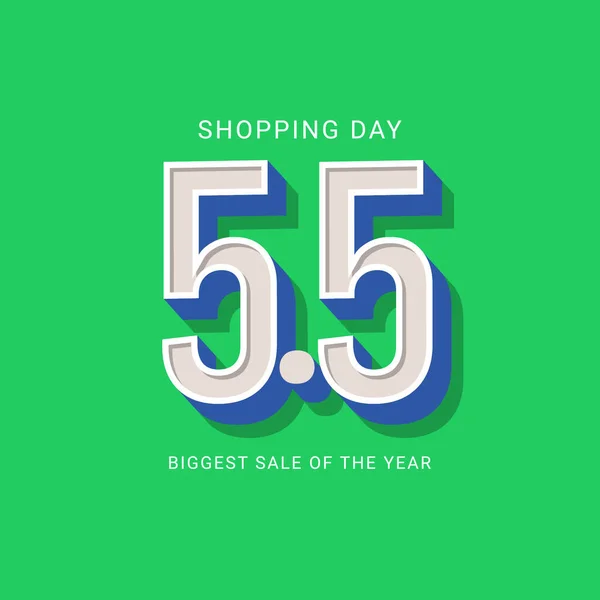 Shopping Day Biggest Sale Year Vector Template Design Illustration — 图库矢量图片