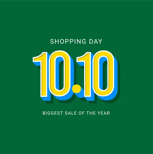 Shopping Day Biggest Sale Year Vector Template Design Illustration — 图库矢量图片