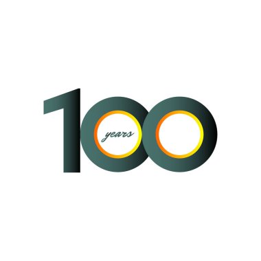 100. yıl dönümü kutlama Vektör Şablonu Tasarım Çizimi