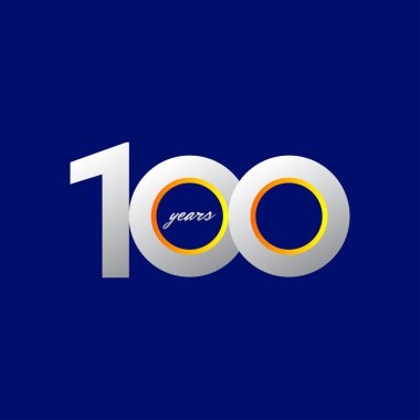 100. yıl dönümü kutlama Vektör Şablonu Tasarım Çizimi