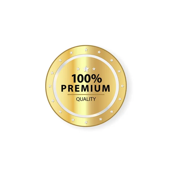 Premium Quality Badge Emblem Tag Label Vector Template Design Illustration — Stockvektor