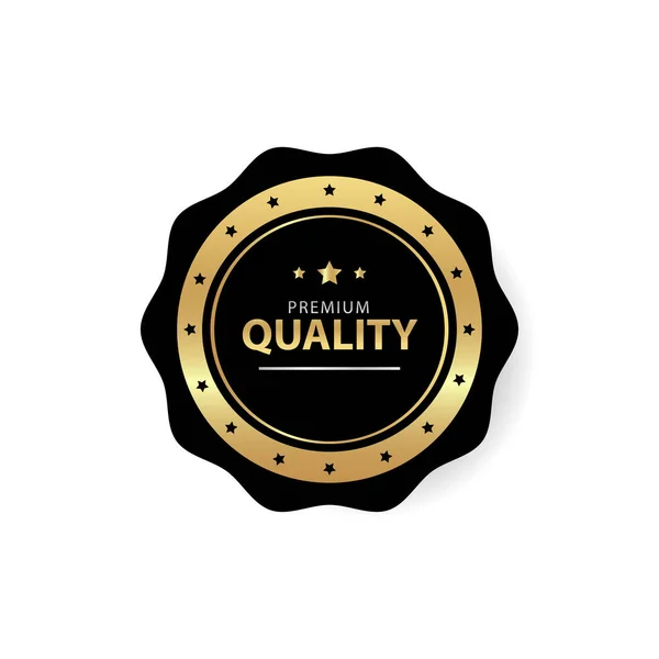 Premium Quality Badge Emblem Tag Label Vector Template Design Illustration — Stock Vector