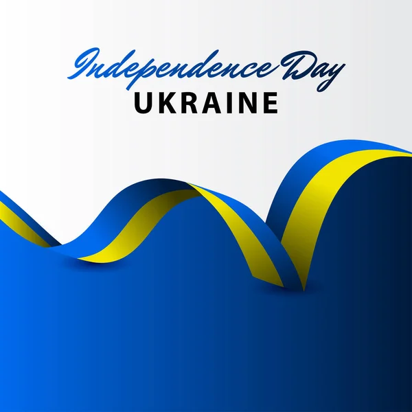 Happy Ukraine Independence Day Celebration Vector Template Design Illustration — Wektor stockowy