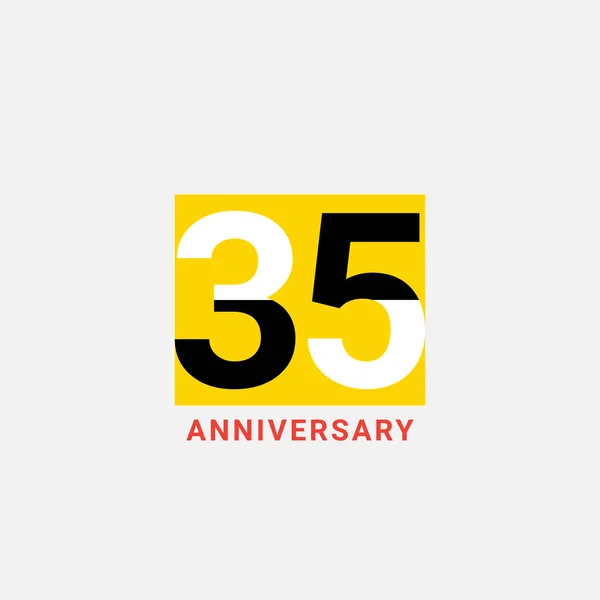 Years Anniversary Celebration Vector Template Design Illustration — Stock Vector