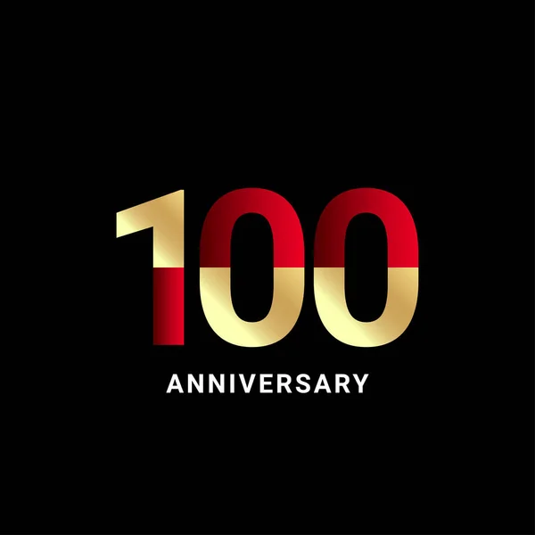 100 Años Celebración Del Aniversario Vector Template Design Illustration — Vector de stock