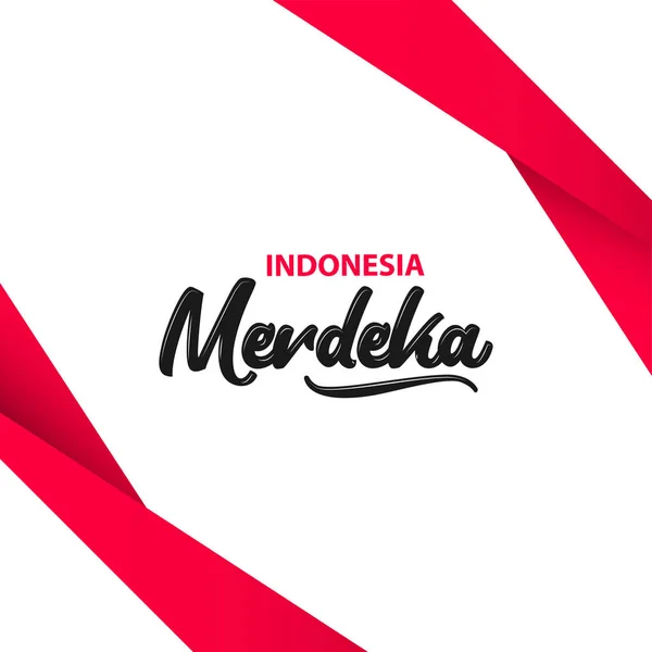 Happy Indonesia Independence Day Celebration Vector Template Design Illustration — ストックベクタ