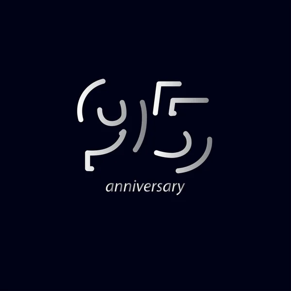 95周年庆祝活动矢量模板设计说明 — 图库矢量图片