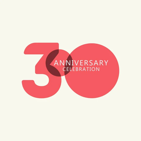 Años Celebración Aniversario Vector Plantilla Diseño Ilustración — Vector de stock