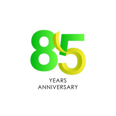 85 'inci yıl dönümü kutlama Vektör Şablonu Tasarım İllüstrasyonu