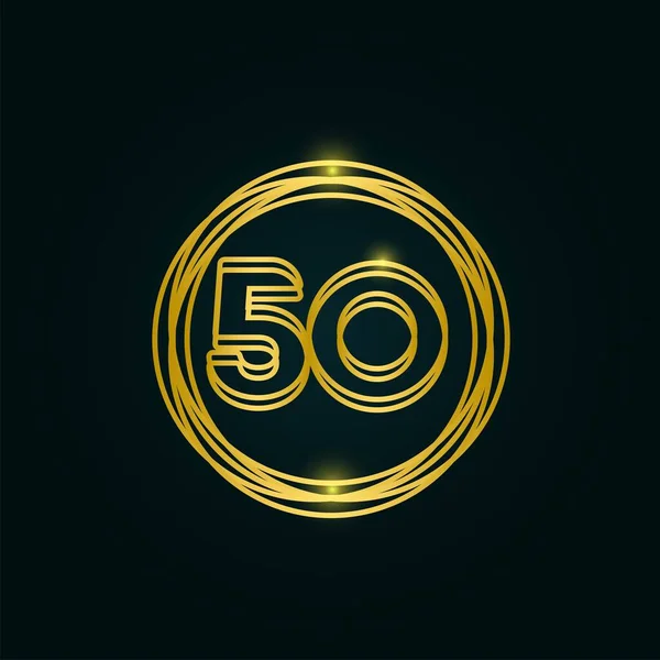 矢量模板设计说明50周年庆祝活动 — 图库矢量图片