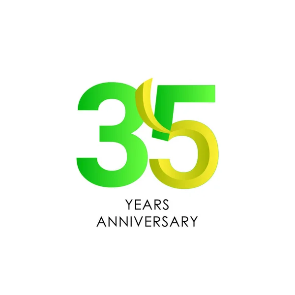Años Celebración Del Aniversario Vector Template Design Illustration — Vector de stock