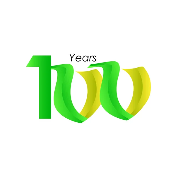 100 Años Celebración Del Aniversario Vector Template Design Illustration — Vector de stock