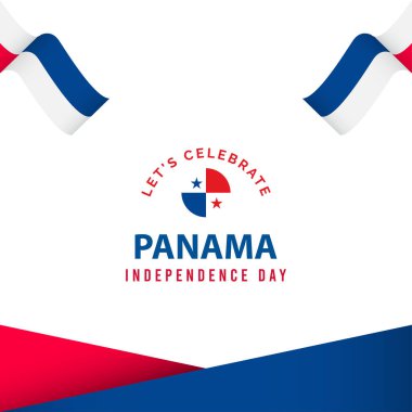 Mutlu Panama Bağımsızlık Günü Kutlama Şablonu Tasarım Çizimi