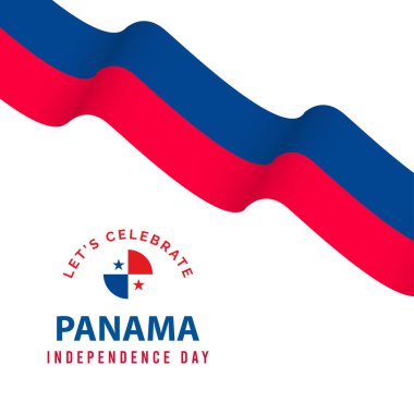 Mutlu Panama Bağımsızlık Günü Kutlama Şablonu Tasarım Çizimi