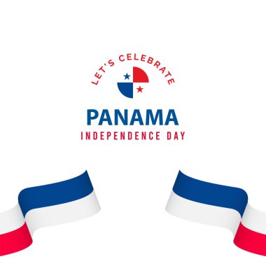 Mutlu Panama Bağımsızlık Günü Kutlama Şablonu Tasarım Çizimi
