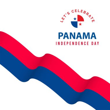 Mutlu Panama Bağımsızlık Günü Kutlama Şablonu Tasarım Çizimi
