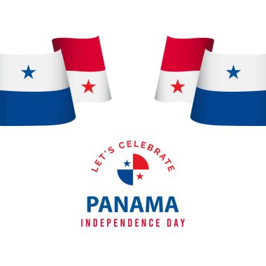 Mutlu Panama Bağımsızlık Günü Kutlama Şablonu Tasarım Çizimi