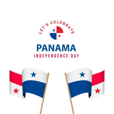 Mutlu Panama Bağımsızlık Günü Kutlama Şablonu Tasarım Çizimi