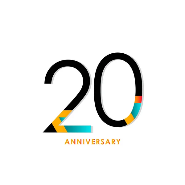 Años Celebración Del Aniversario Vector Template Design Illustration — Archivo Imágenes Vectoriales