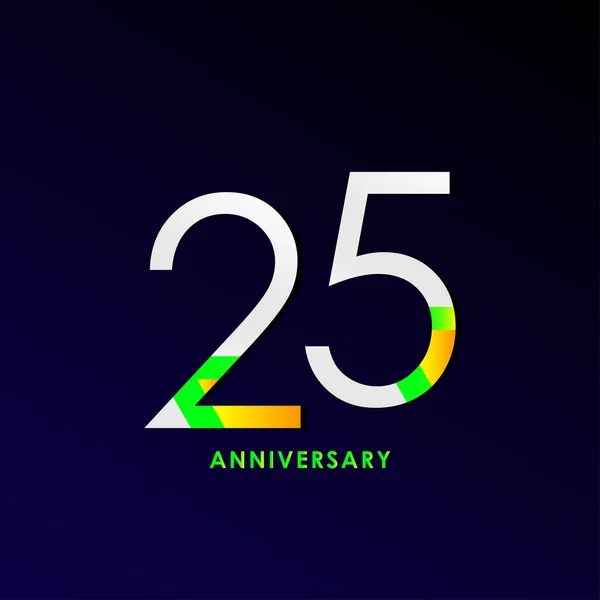 Años Celebración Del Aniversario Vector Template Design Illustration — Archivo Imágenes Vectoriales