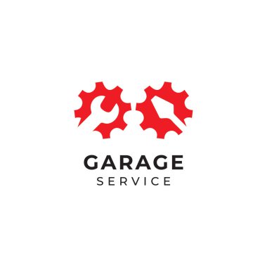 Garaj Servis Logosu Kavramsal Vektör Şablon Tasarımı ResmiComment
