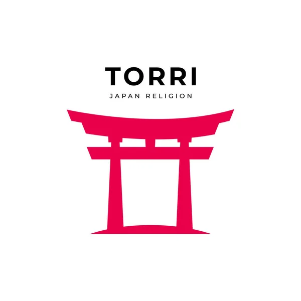 Japan Religion Travel Vector Template Design Illustration — Stock vektor