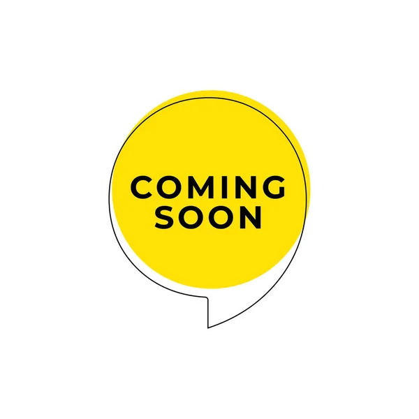 Coming Soon Text Label Design Template Vector Illustrazioni Stock Royalty Free