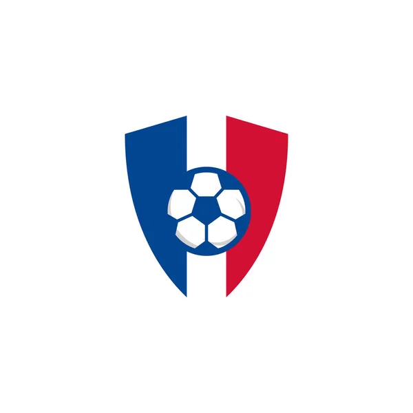 Fútbol Logo Concepto Vector Plantilla Diseño Ilustración — Archivo Imágenes Vectoriales
