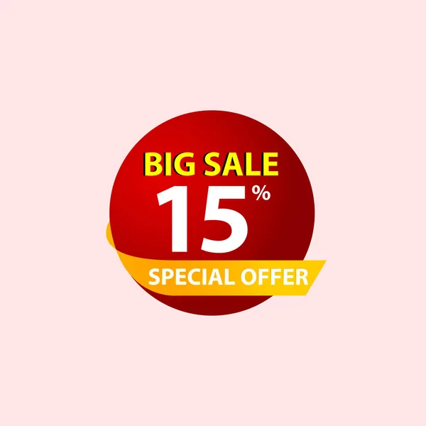 Big Sale Special Offer Label Vector Template Design Illustration — 스톡 벡터
