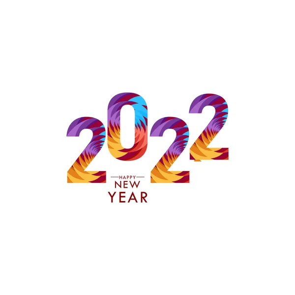 Happy New Year 2022 Celebration Vector Template Design Illustration — Stockvector