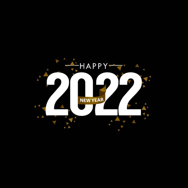 Happy New Year 2022 Celebration Vector Template Design Illustration — Stock Vector
