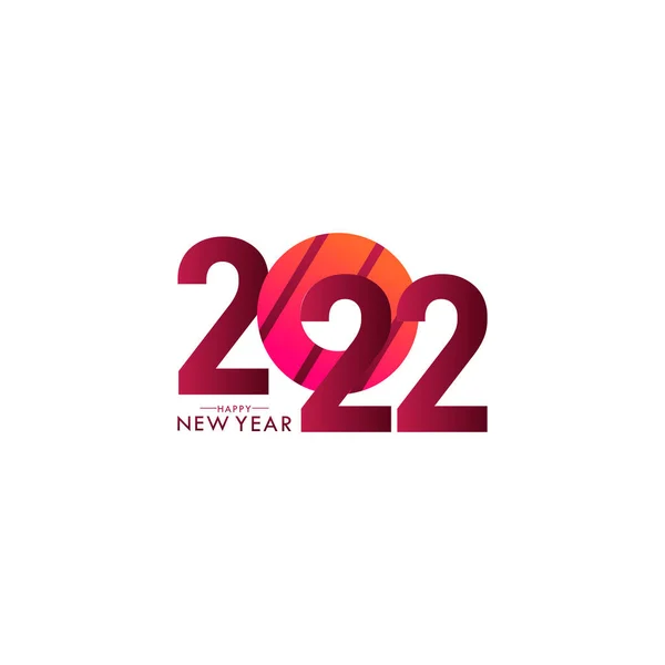 Happy New Year 2022 Celebration Vector Template Design Illustration — Archivo Imágenes Vectoriales