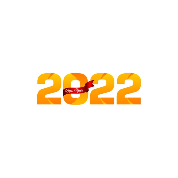 Happy New Year 2022 Celebration Vector Template Design Illustration — стоковый вектор
