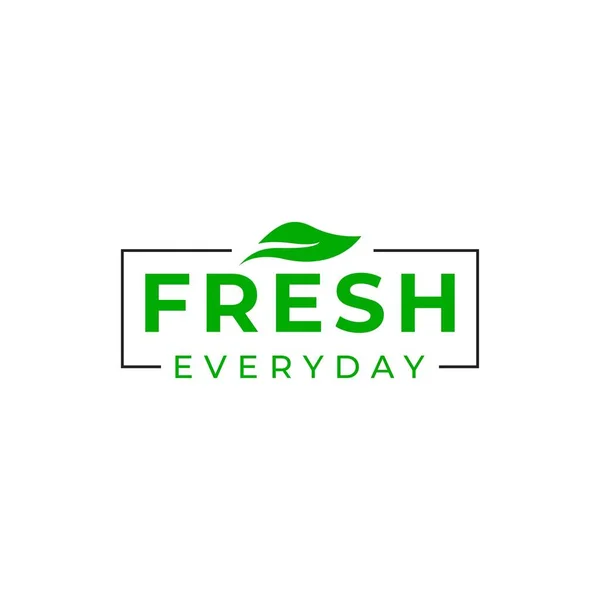 Fresh Everyday Logo Vector Template Design Illustration — Wektor stockowy