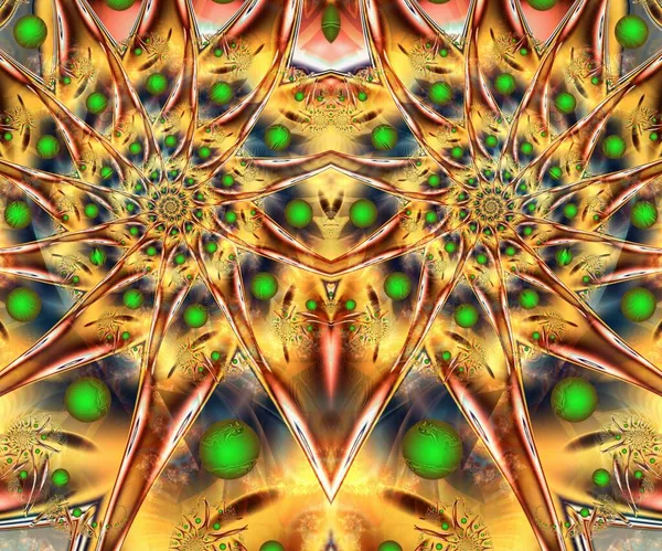 Computer Generated Abstract Colorful Fractal Artwork Creative Design Art Home — Stock Photo, Image