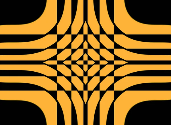 カラフルな多角形の要素を持つ抽象的な生成芸術の背景を3Dレンダリング — ストック写真