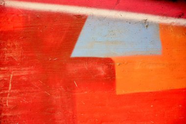 Renkli grafiti ile eski duvar