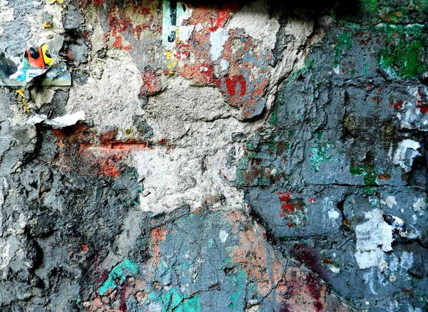 Grunge wall with old paint — Stock Photo, Image