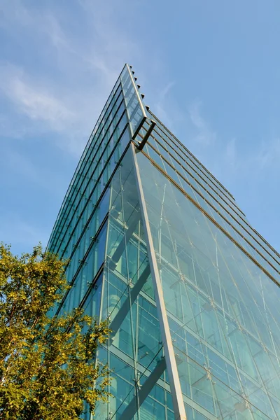 Glasfassade eines modernen Bürogebäudes — Stockfoto