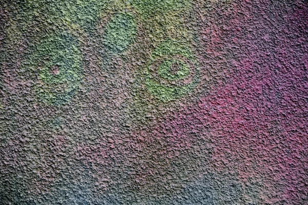 Kolorowo malowane ściany kamienne — Zdjęcie stockowe