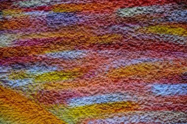 renkli taş duvar boyalı